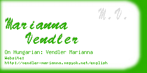 marianna vendler business card